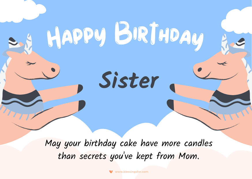 Happy Birthday Blessings for Sister