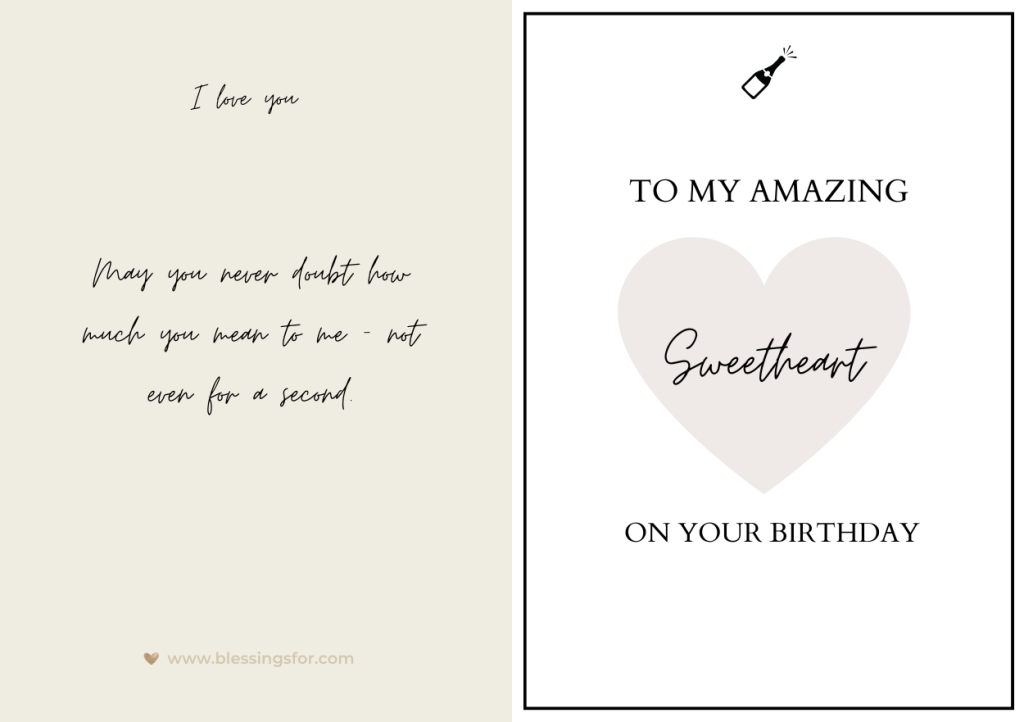 Romantic Birthday Blessings for Girlfriend or Boyfriend